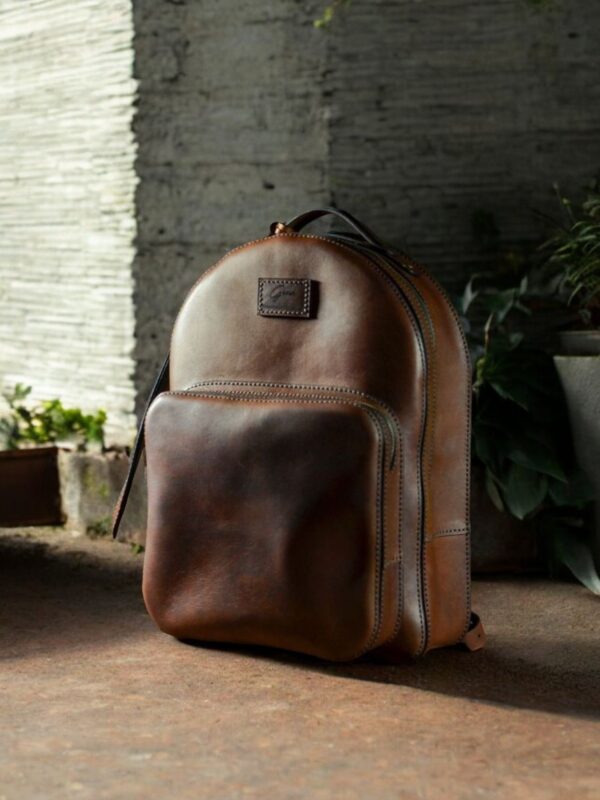 Leatherette Backpack Design 1