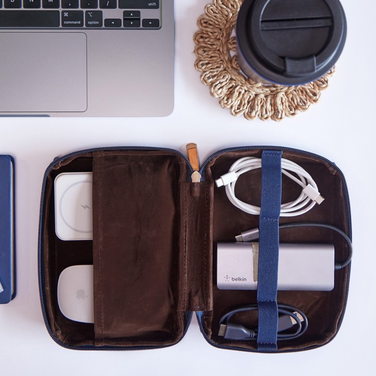 Cable Organizer - Vegan Leather