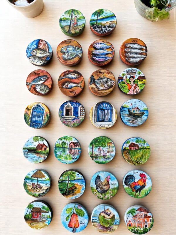 Clay Goa Magnets