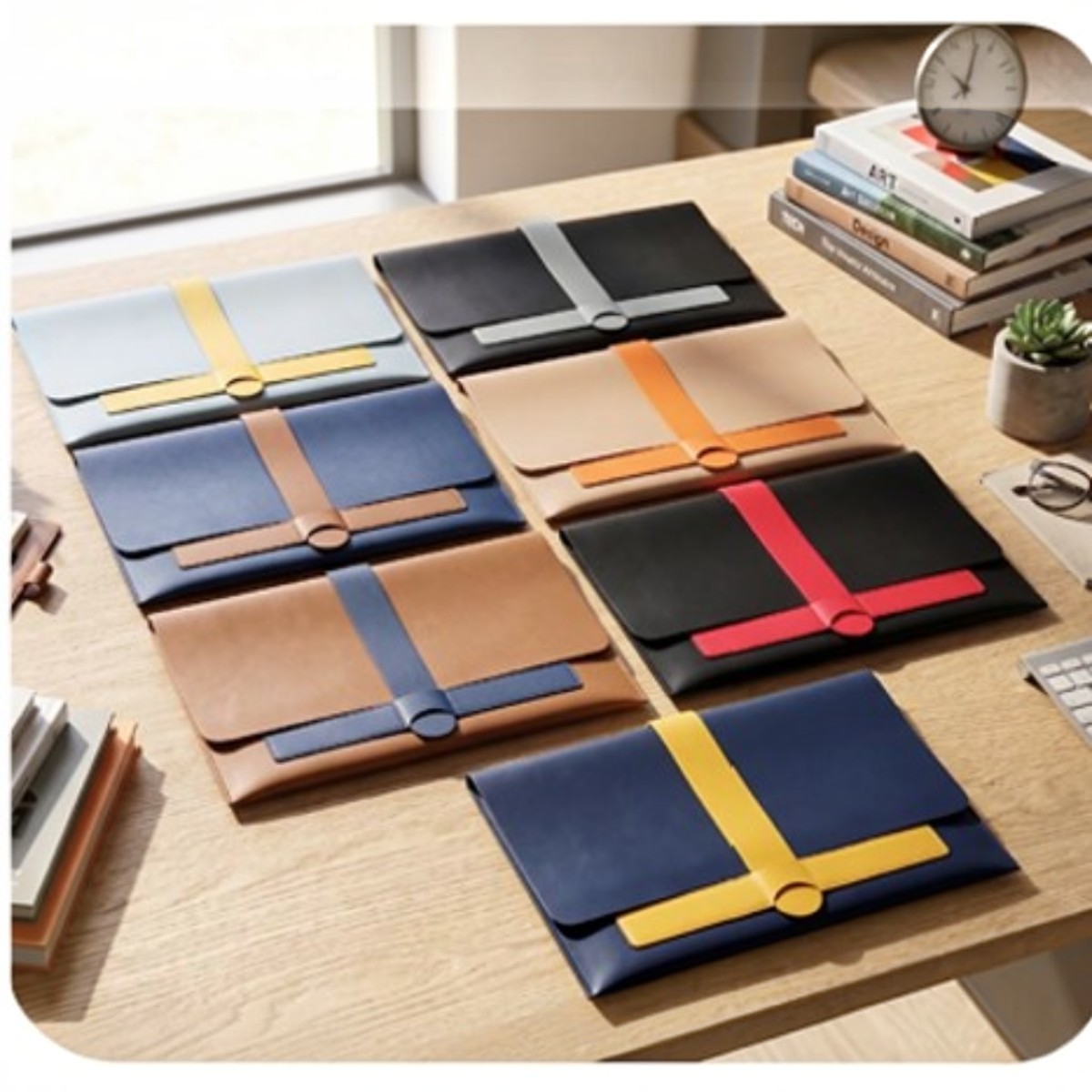 Laptop Sleeve cum Organizer 2 - Vegan Leather - Image 2