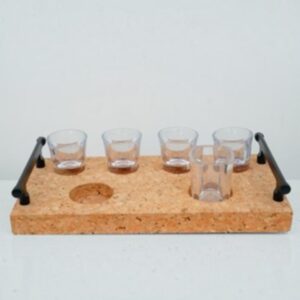 Cork Shot Glass Tray
