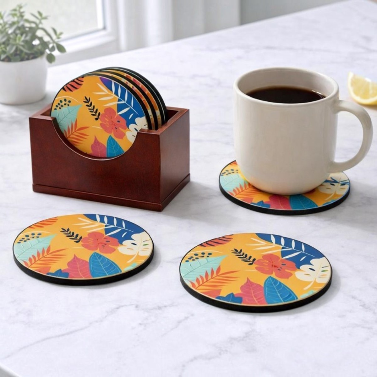 Enamel MDF Coasters 1